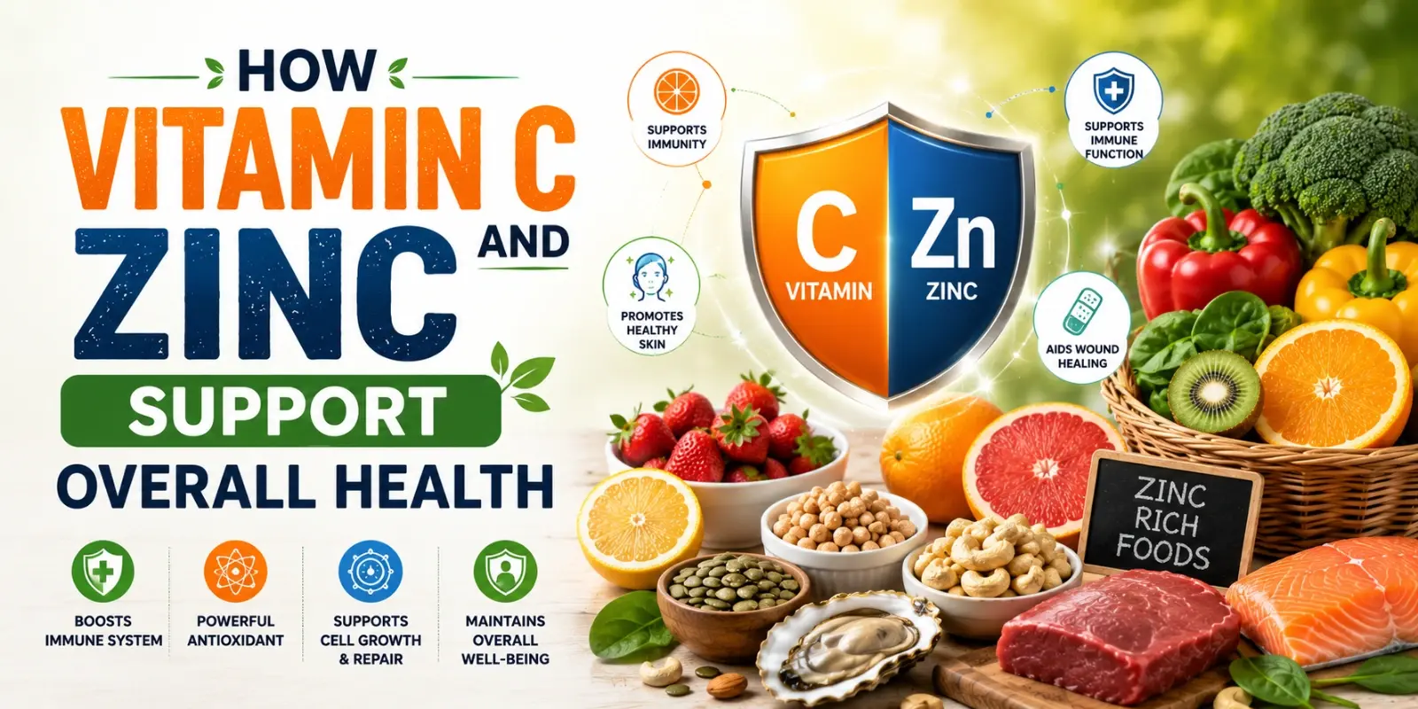 How Vitamin C and Zinc Support Overall Health