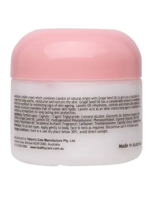 Healthy Care Lanolin of natural origin with Grape Seed Oil 100g
