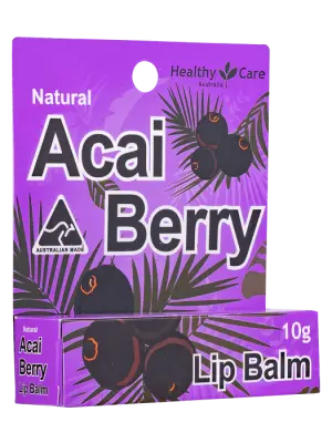 Healthy Care Natural Acai Lip Balm 10g