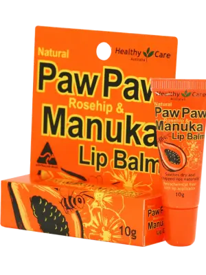 Healthy Care Paw Paw Rosehip & Manuka Lip Balm 10g