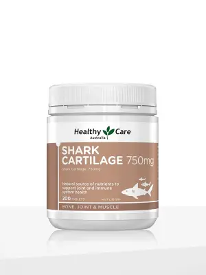 Healthy Care Shark Cartilage 750mg – 200 Tablets
