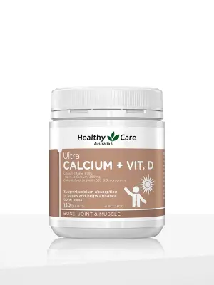 Healthy Care Ultra Calcium + Vitamin D – 150 tablets