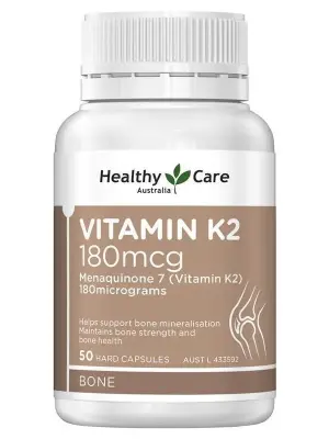 Healthy Care Vitamin K2 180mg 50 Capsules