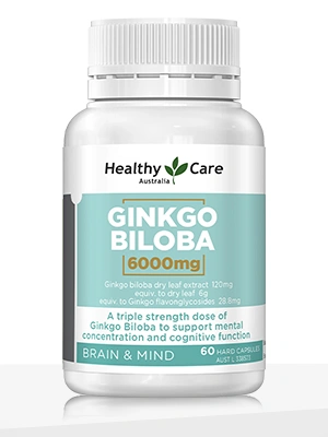Healthy Care Ginkgo Biloba 6000mg – 60 Capsules