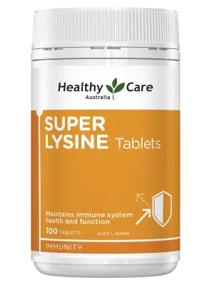 Healthy Care Super Lysine Cold Sore Relief – 100 Tablets