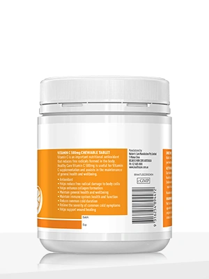 Healthy Care Vitamin C 500mg Chewable – 300 Tablets
