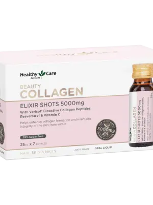 Healthy Care Beauty Collagen Elixir Shots 5,000mg 25mL x 7 bottles