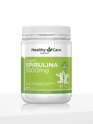 Healthy Care Super Spirulina 1000mg – 400 Tablets