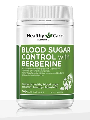 Healthy Care Blood Sugar Control with Berberine-100 Capsules