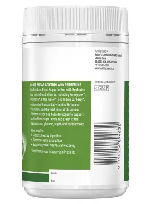 Healthy Care Blood Sugar Control with Berberine-100 Capsules