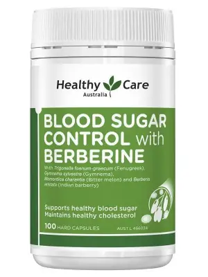 Healthy Care Blood Sugar Control with Berberine-100 Capsules