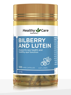 Healthy Care Bilberry and Lutein - 120 Capsules