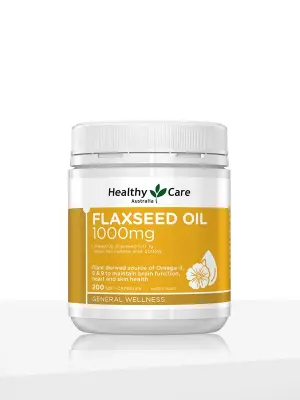 Healthy Care Flaxseed Oil 1000mg – 200 Capsules