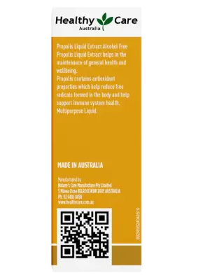 Healthy Care Propolis Liquid Extract Alcohol Free
