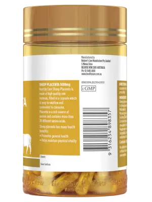 Healthy Care Sheep Placenta 5000mg – 100 Capsules