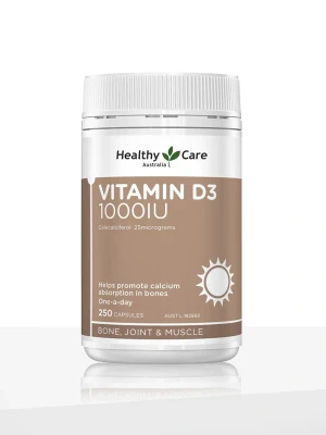 Vitamin D3 1000IU - 250 Capsules