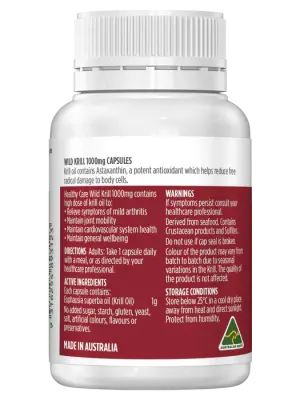 Healthy Care Wild Krill Oil 1000mg – 30 Capsules