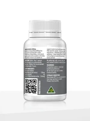 Healthy Care Ginkgo Biloba 6000mg – 60 Capsules