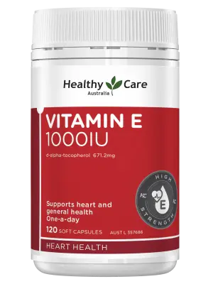 Healthy Care Vitamin E 1000IU – 120 Capsules