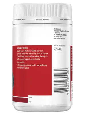 Healthy Care Vitamin E 1000IU – 120 Capsules