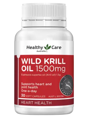 Healthy Care Wild Krill Oil 1500mg – 30 Capsules