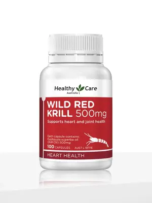 Healthy Care Wild Red Krill Oil 500mg – 100 Capsule