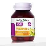 Healthy Care Chewable Kids Vitamin C Orange Flavour - 60 Tablets