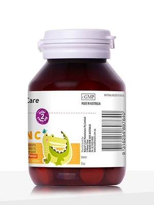 Healthy Care Chewable Kids Vitamin C Orange Flavour - 60 Tablets