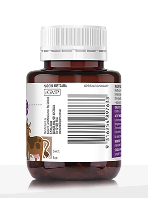 Healthy Care Kids Calcium + Vitamin D3 - 60 Chewable Tablets