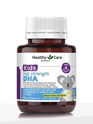 Healthy Care Kids High Strength DHA – 60 Capsules