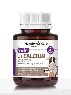 Healthy Care Kids Milk Calcium - 60 Capsules