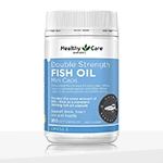 Healthy Care Double Strength Fish Oil Mini Caps - 200 Capsules