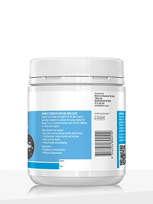 Healthy Care Double Strength Fish Oil Mini Caps - 400 Capsules