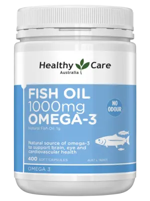 Healthy Care Fish Oil 1000mg Omega-3 - 400 capsules