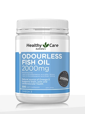 Healthy Care Odourless Fish Oil 2000mg – 200 Capsules