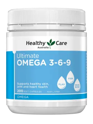 Healthy Care Ultimate Omega 3-6-9 200 Capsules