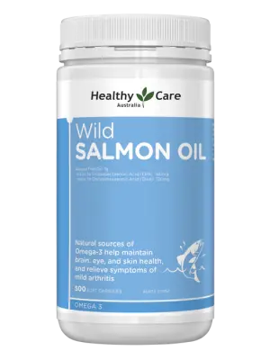 Healthy Care Wild Salmon Oil 1000mg 500 Capsules