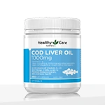 Healthy Care Cod Liver Oil 1000mg – 200 Capsules
