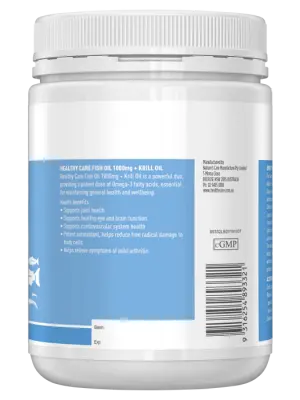 Healthy Care Fish Oil 1000mg + Krill Oil – 400 Capsules