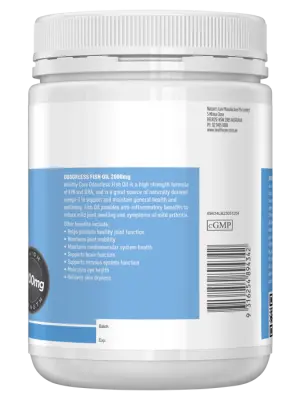 Healthy Care Odourless Fish Oil 2000mg – 200 Capsules