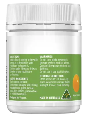 Healthy Care Pure Vegan CoQ10 150mg – 60 Capsules