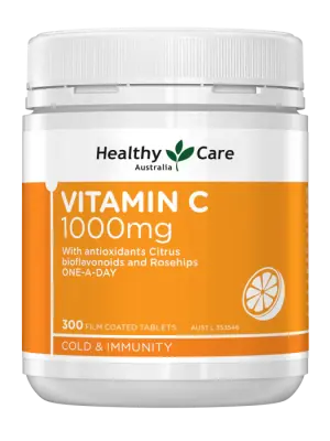 Healthy Care Vitamin C 1000mg 1-A-Day - 300 Film Coated Tablets
