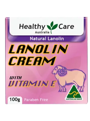Healthy Care Lanolin Cream with Vitamin E – 100g