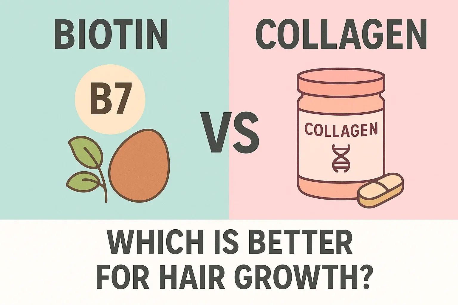 Biotin vs Collagen: Which Is Better for Hair Growth?